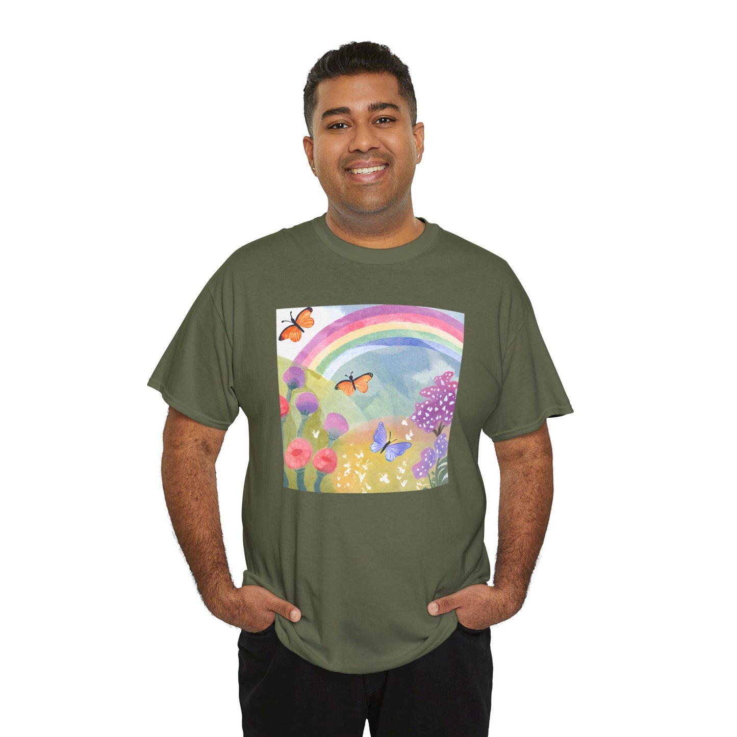 Butterflies in Garden v2 T-shirt