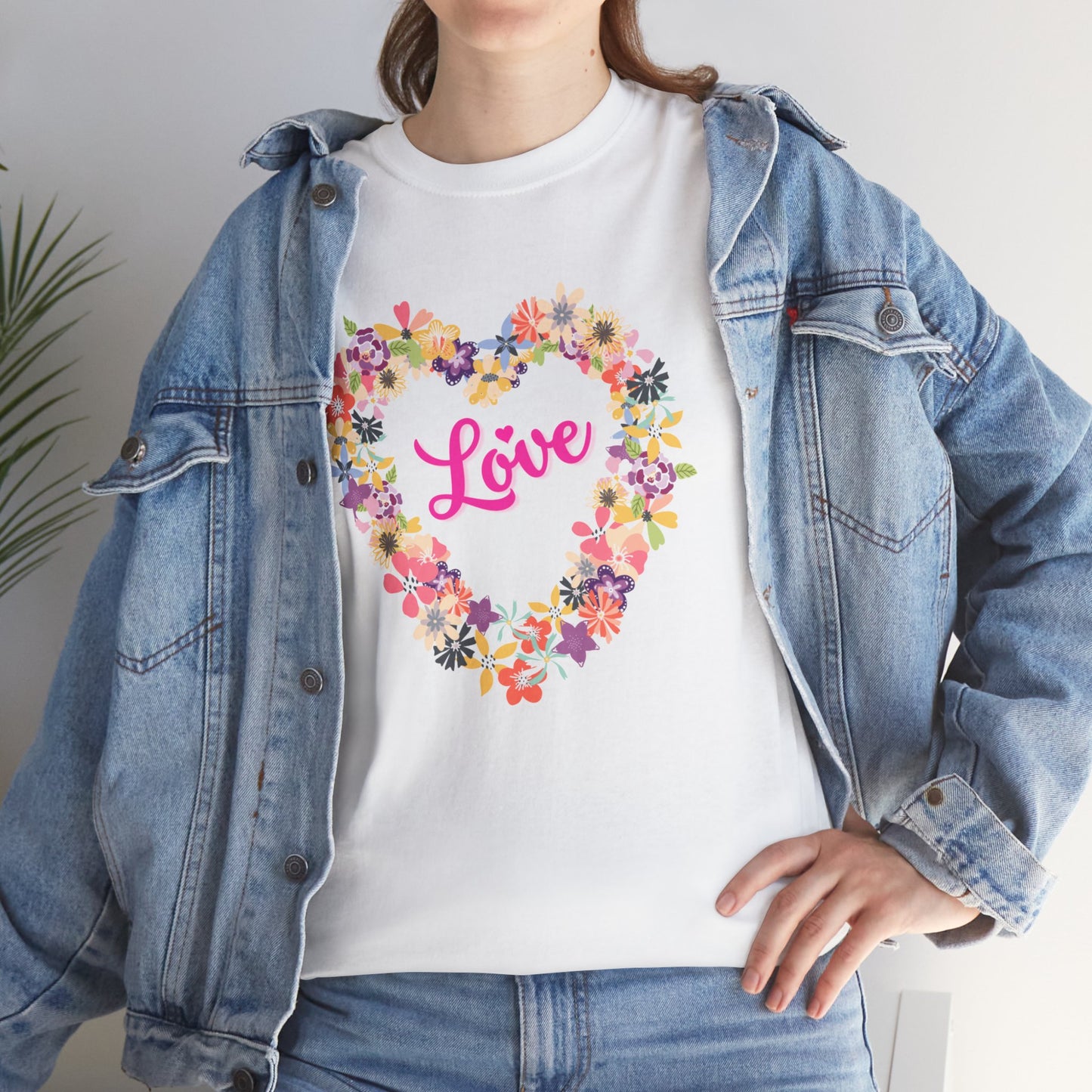 Love with Flower Heart T-shirt