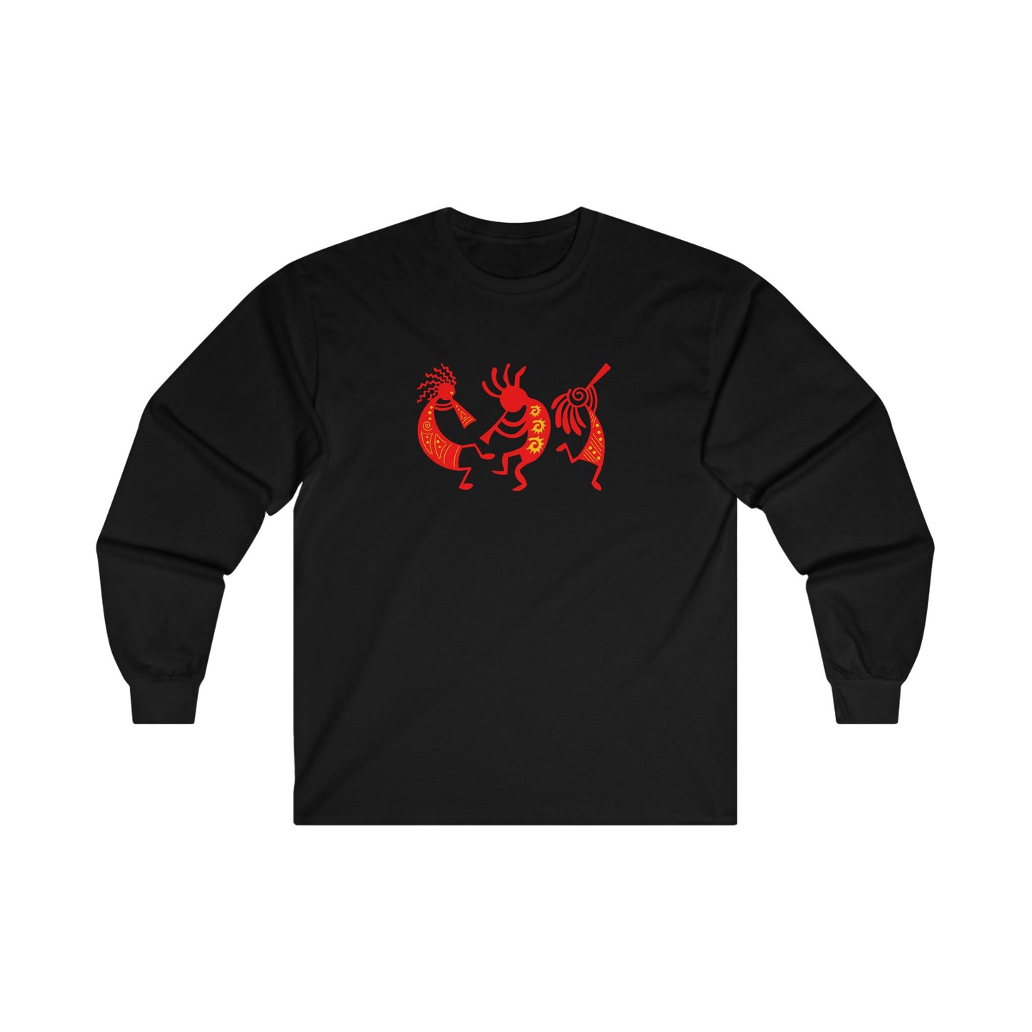 Kokopelli Figures (Southwest Native American) - Long Sleeve Tee