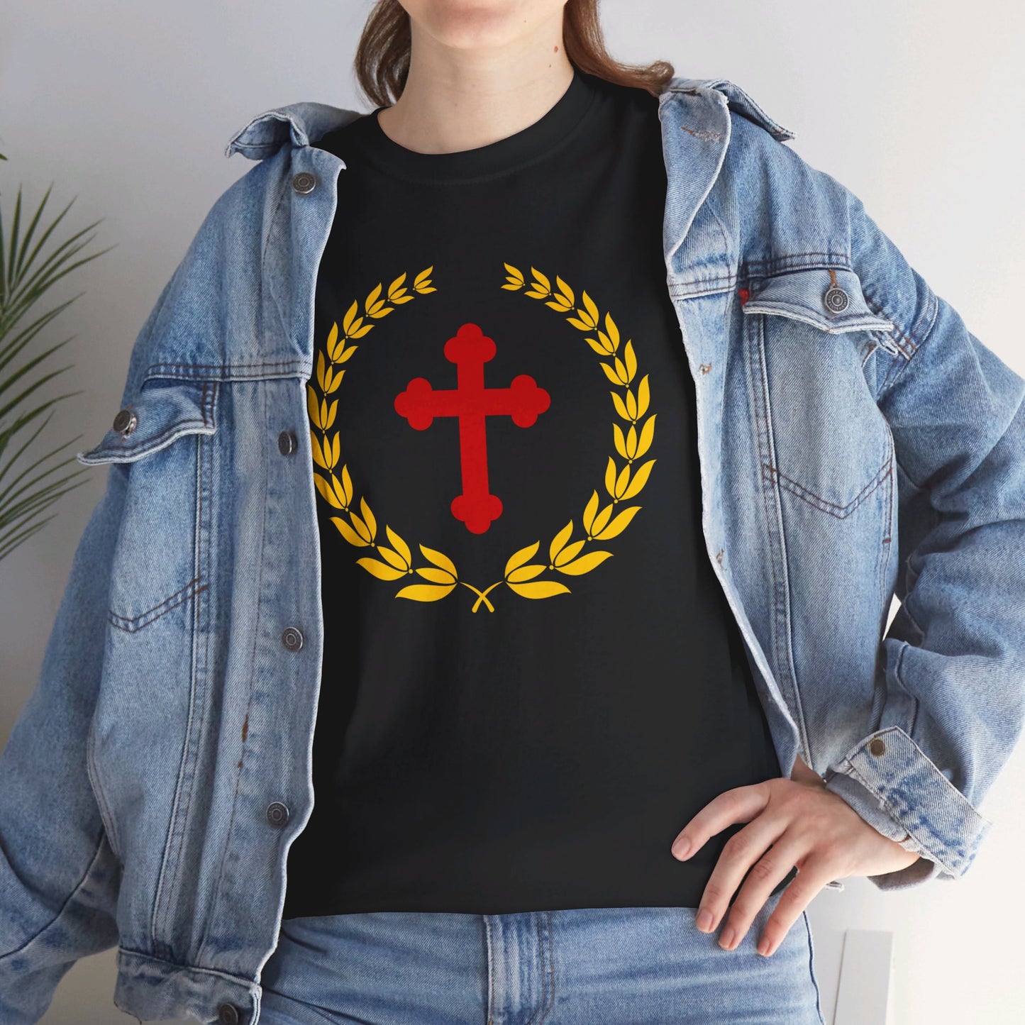 Cross in Laurel Wreath T-shirt