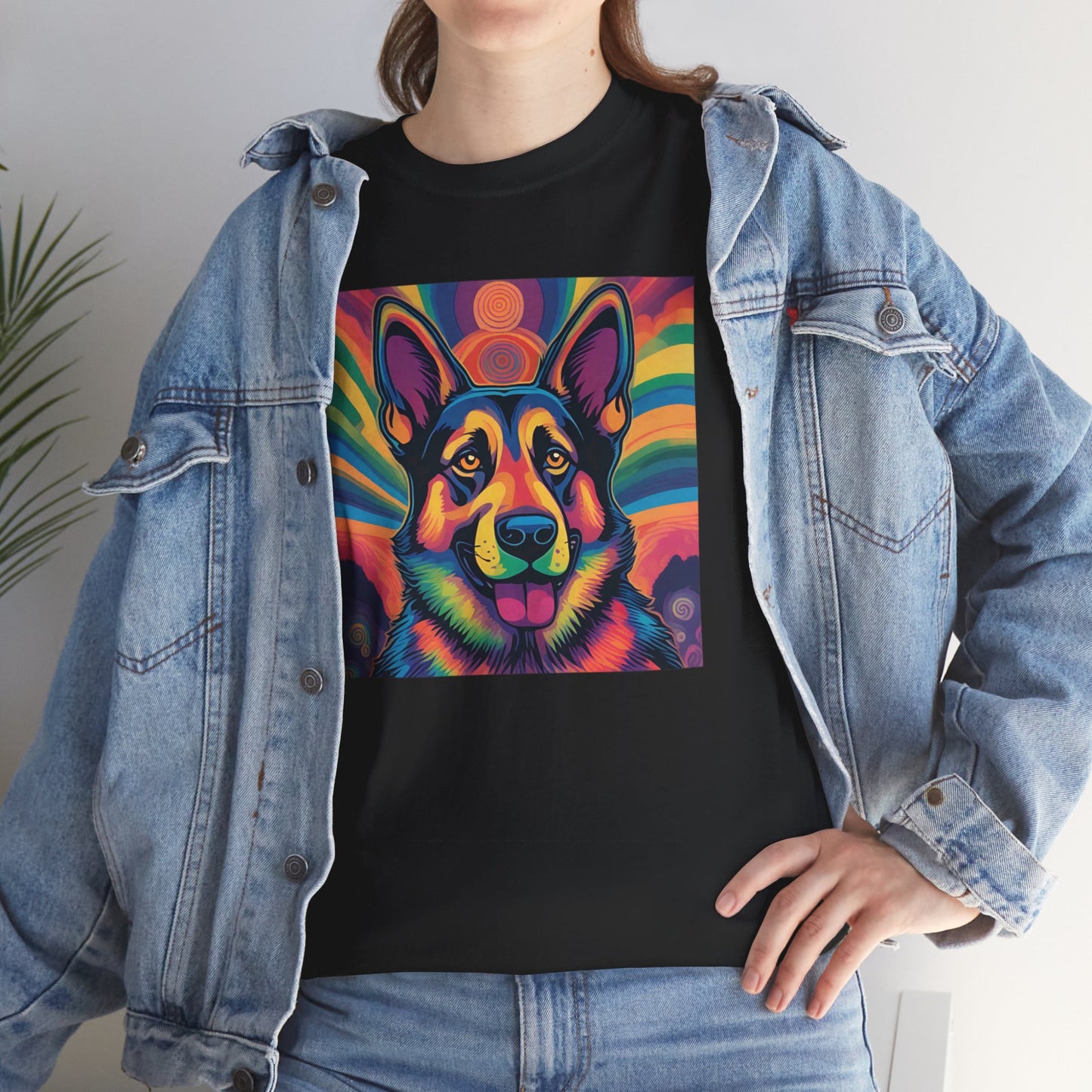 Psychedelic German Shepherd T-shirt