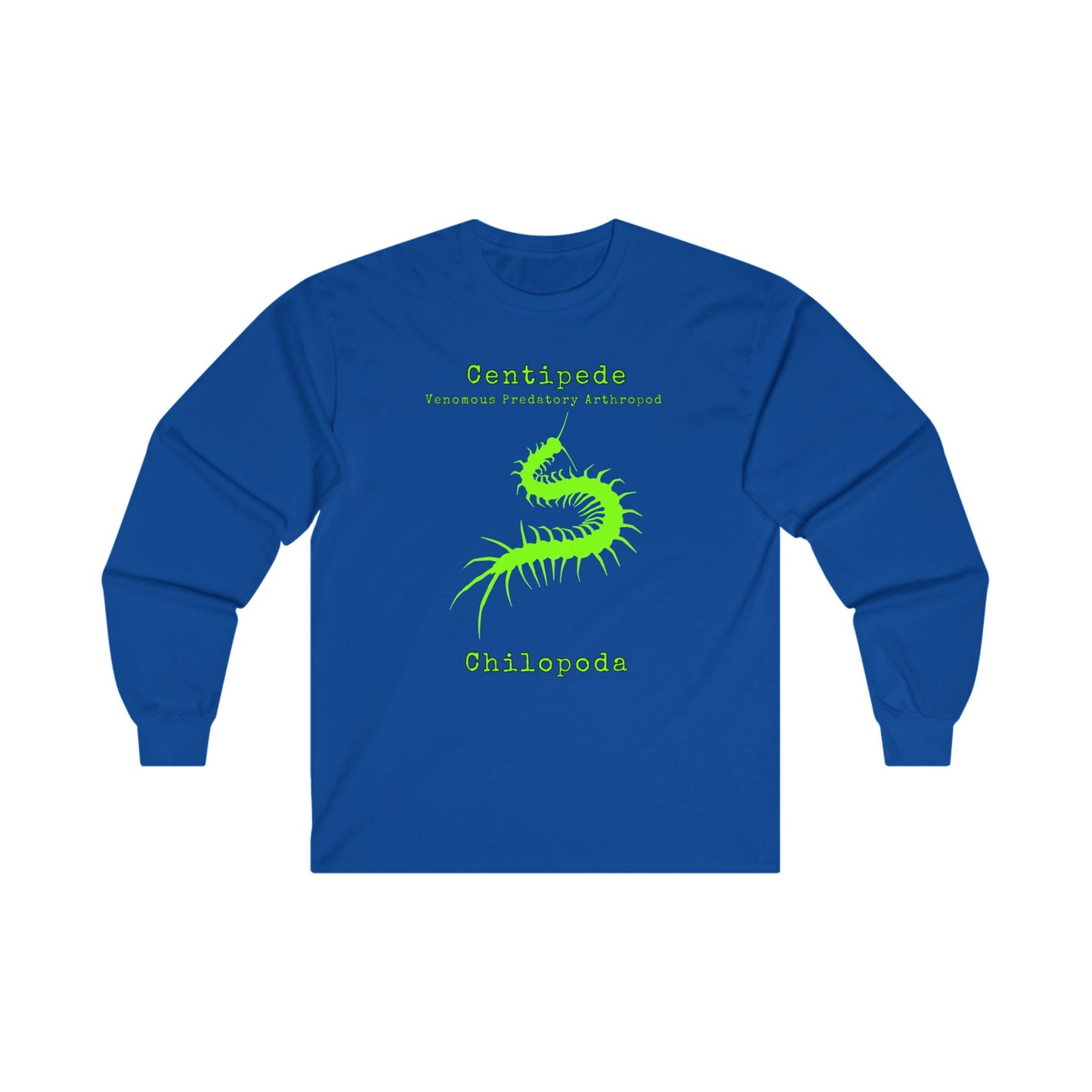 Centipede with Scientific Names - Long Sleeve Tee