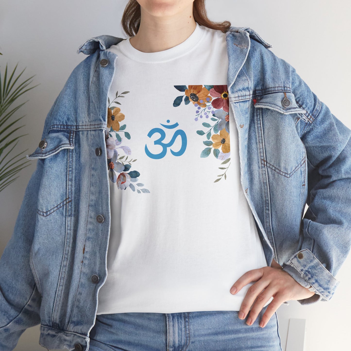 Om (with flowers) T-shirt