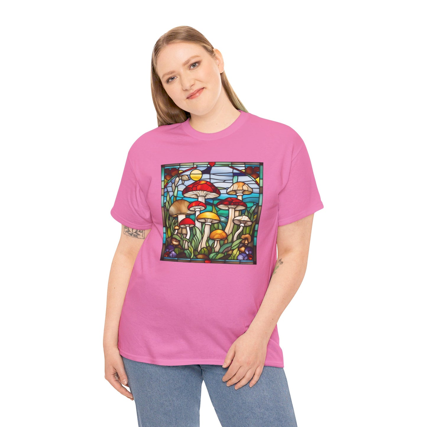 Mushrooms Stained Glass T-shirt