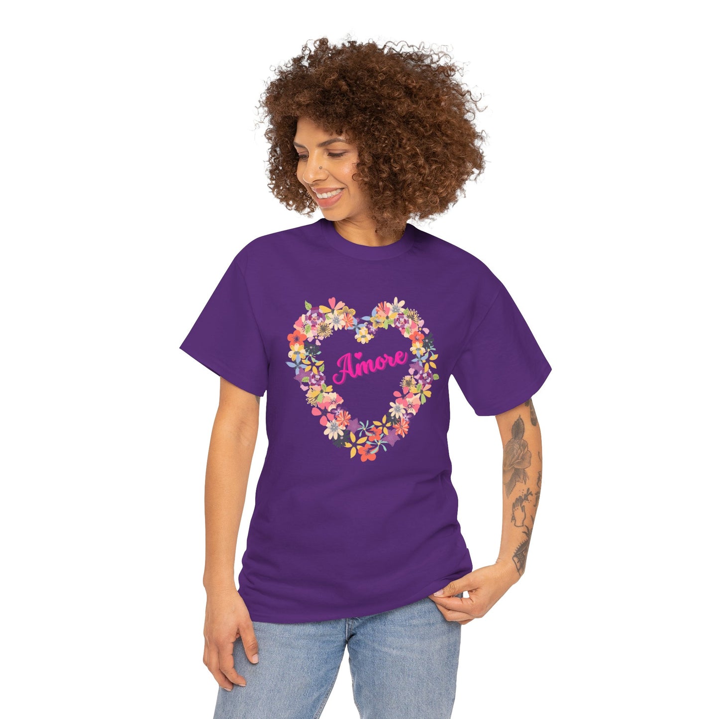 Amore with Flower Heart T-shirt