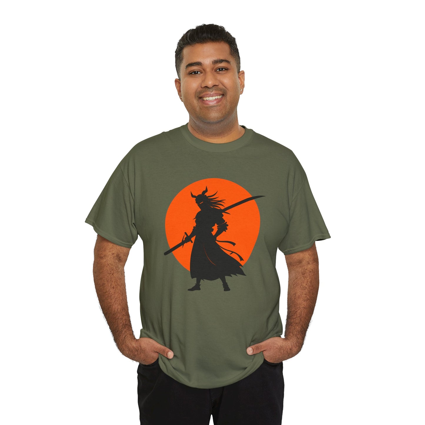 Samurai with ōdachi (long sword) T-shirt