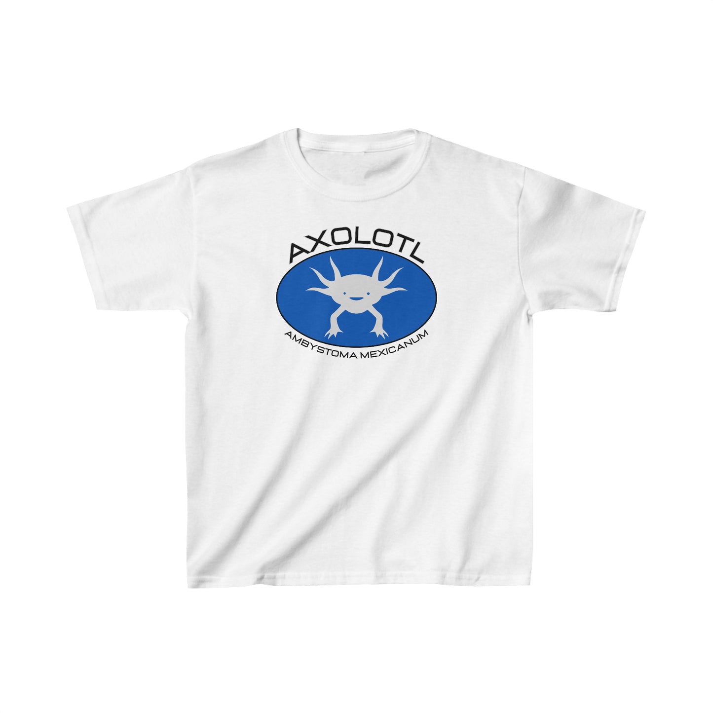 Axolotl with Scientific Name - Kids Heavy Cotton™ Tee