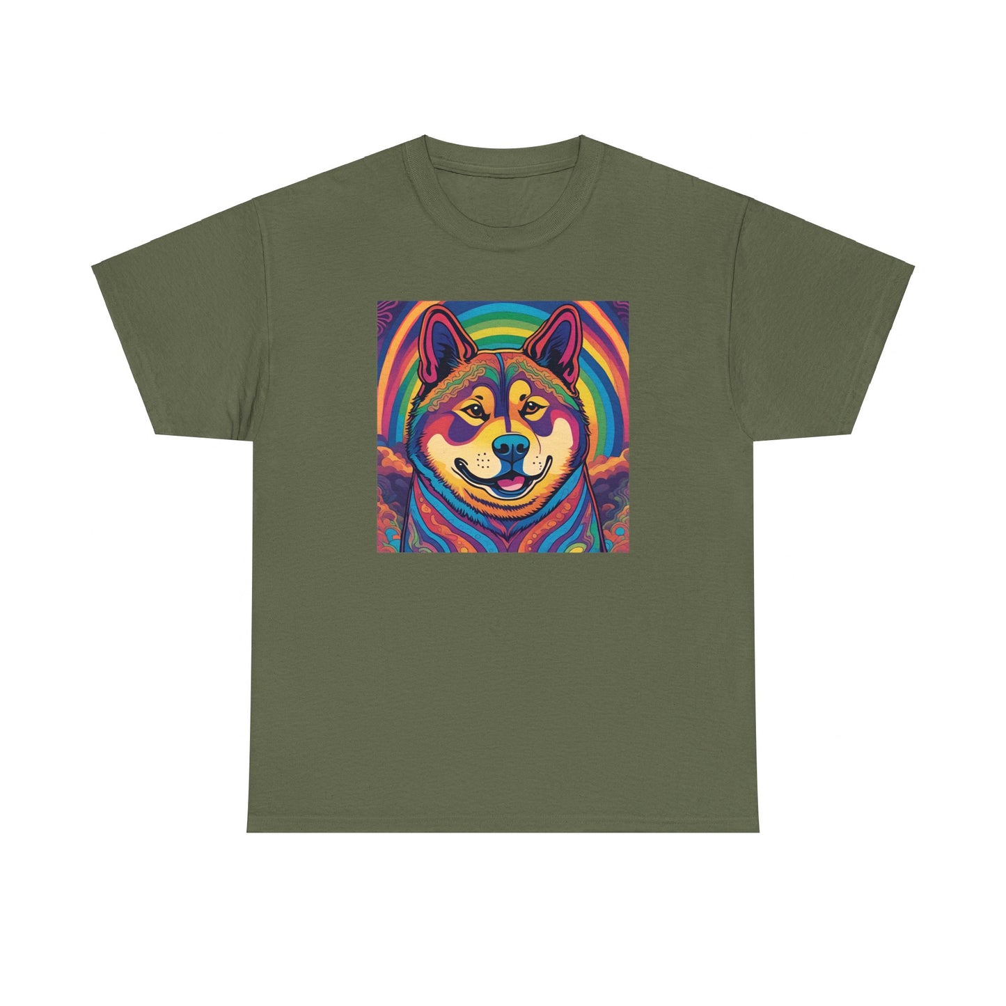 Psychedelic Akita T-shirt