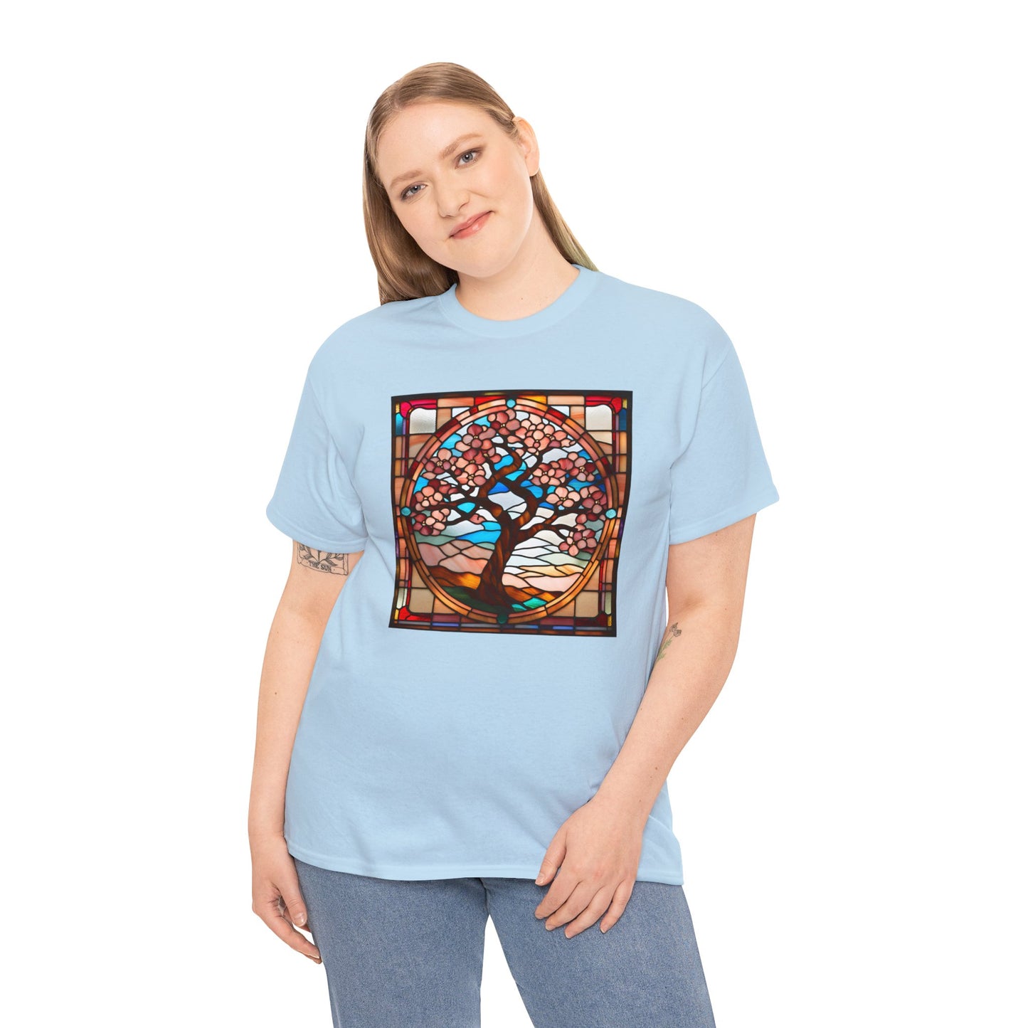 Cheery Blossom Tree Stained Glass T-shirt