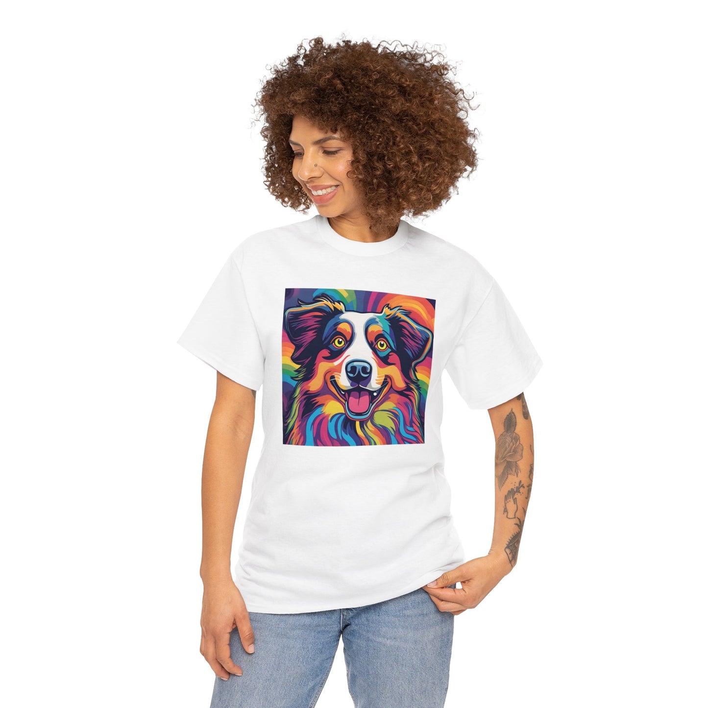 Psychedelic Australian Shepherd T-shirt