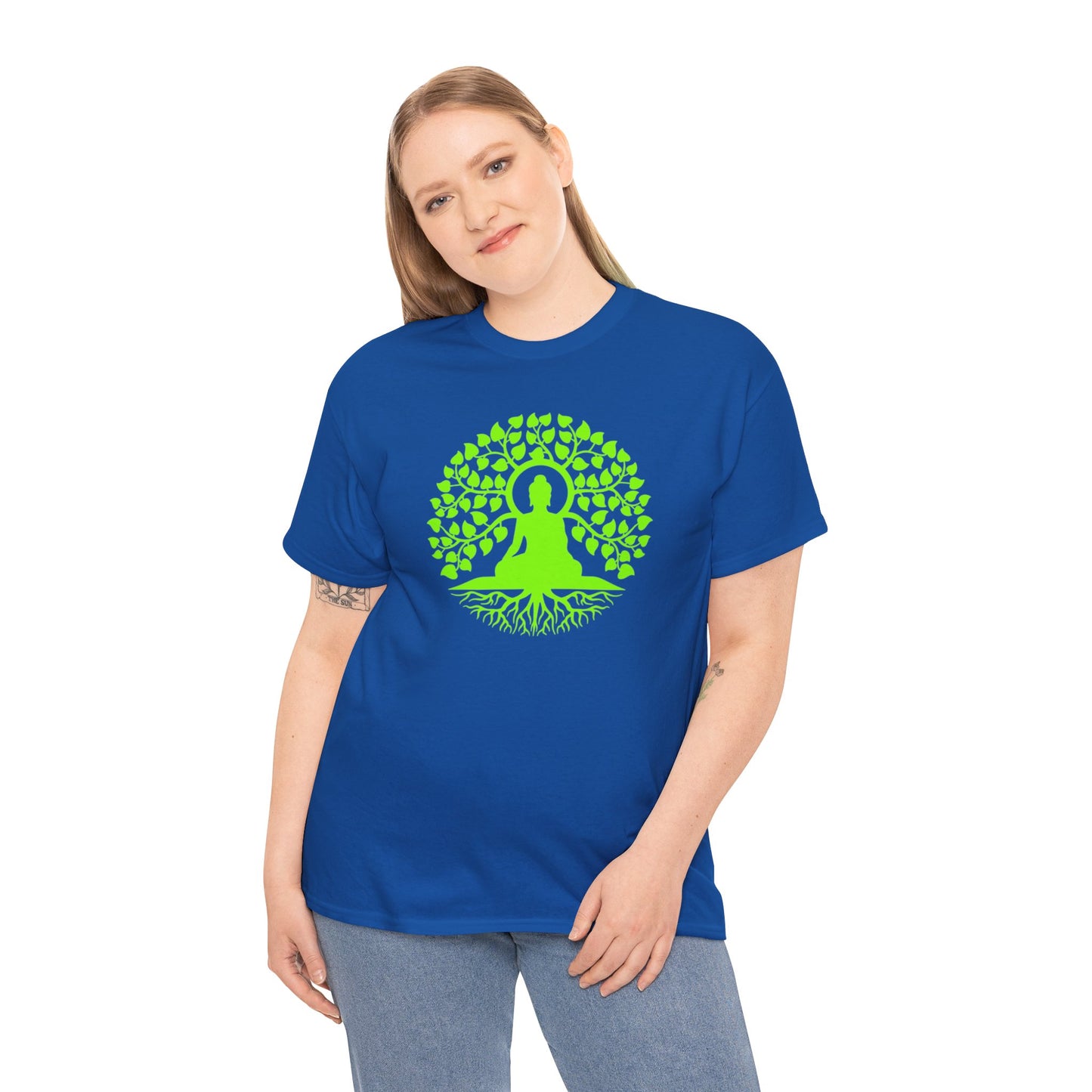 Buddha meditating under Bodhi Tree T-shirt