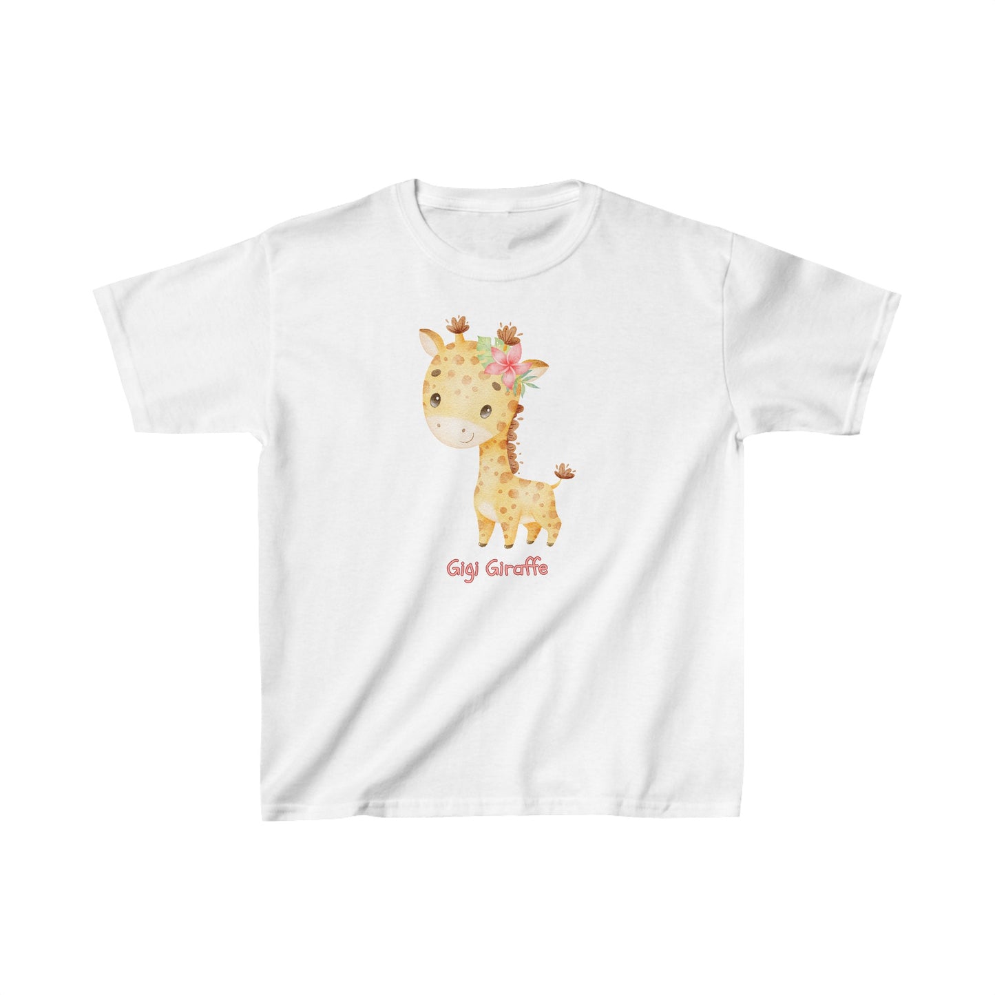 Adorable Gigi Giraffe Solo - Kids Heavy Cotton™ Tee