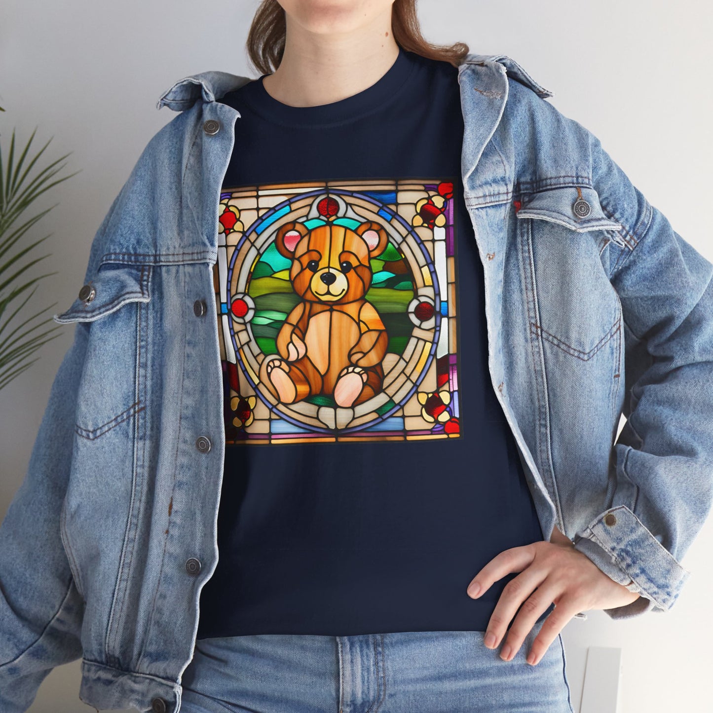 Teddy Bear Stained Glass T-shirt