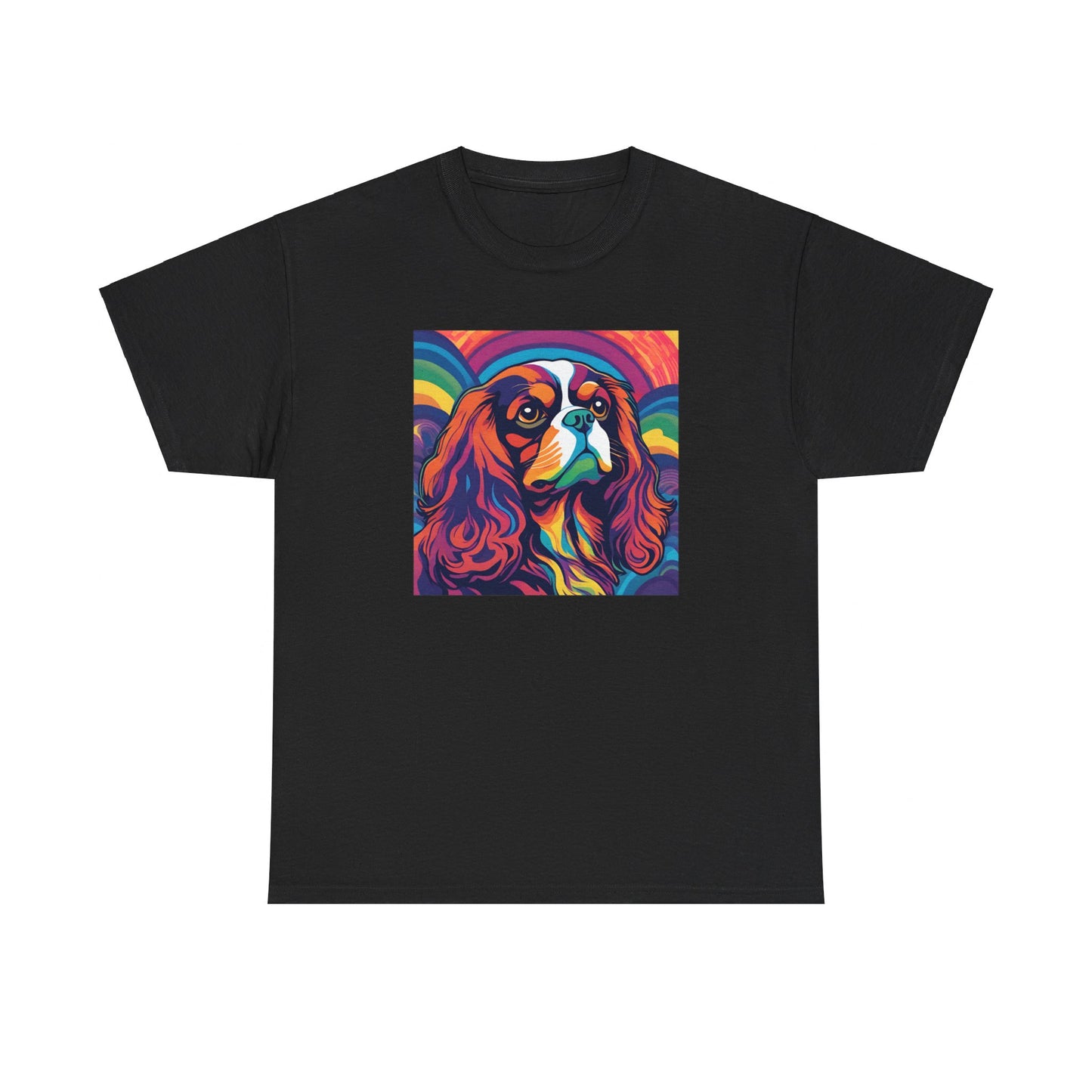 Psychedelic Cavalier King Charles Spaniel T-shirt