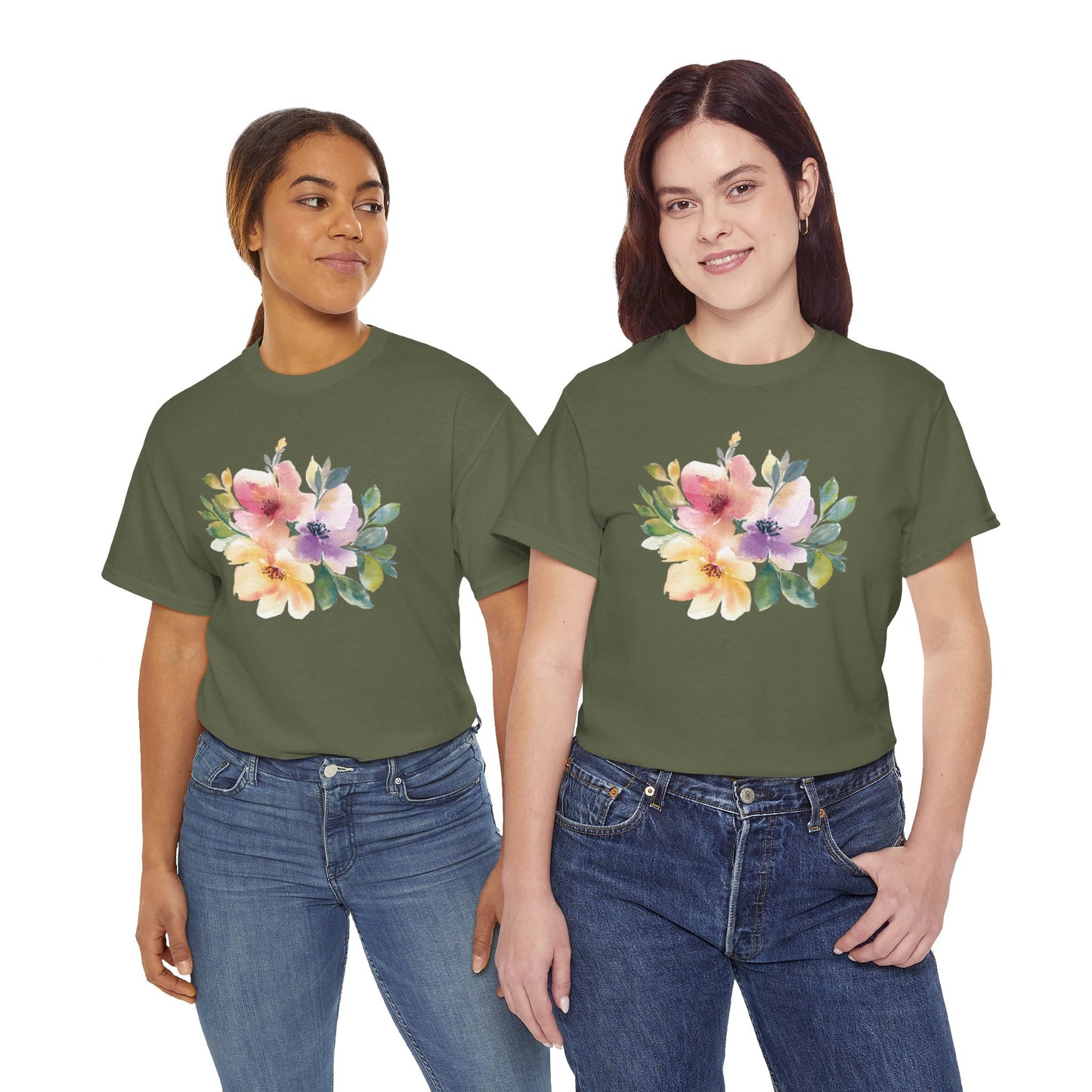 Bouquet Pastel Flowers T-shirt