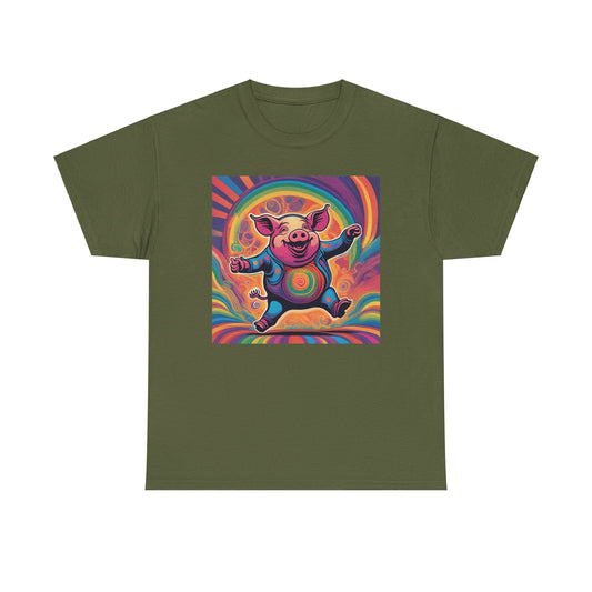 Psychedelic Dancing Pig T-shirt