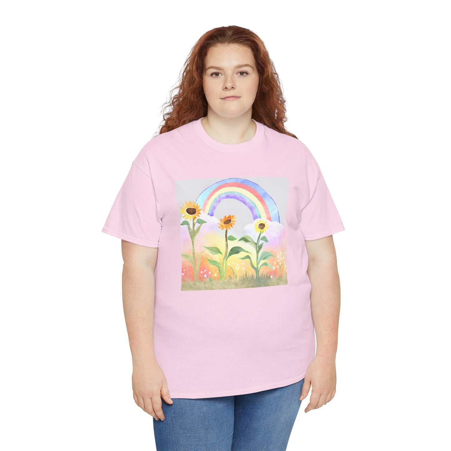 Sunflowers & Rainbow v4 T-shirt