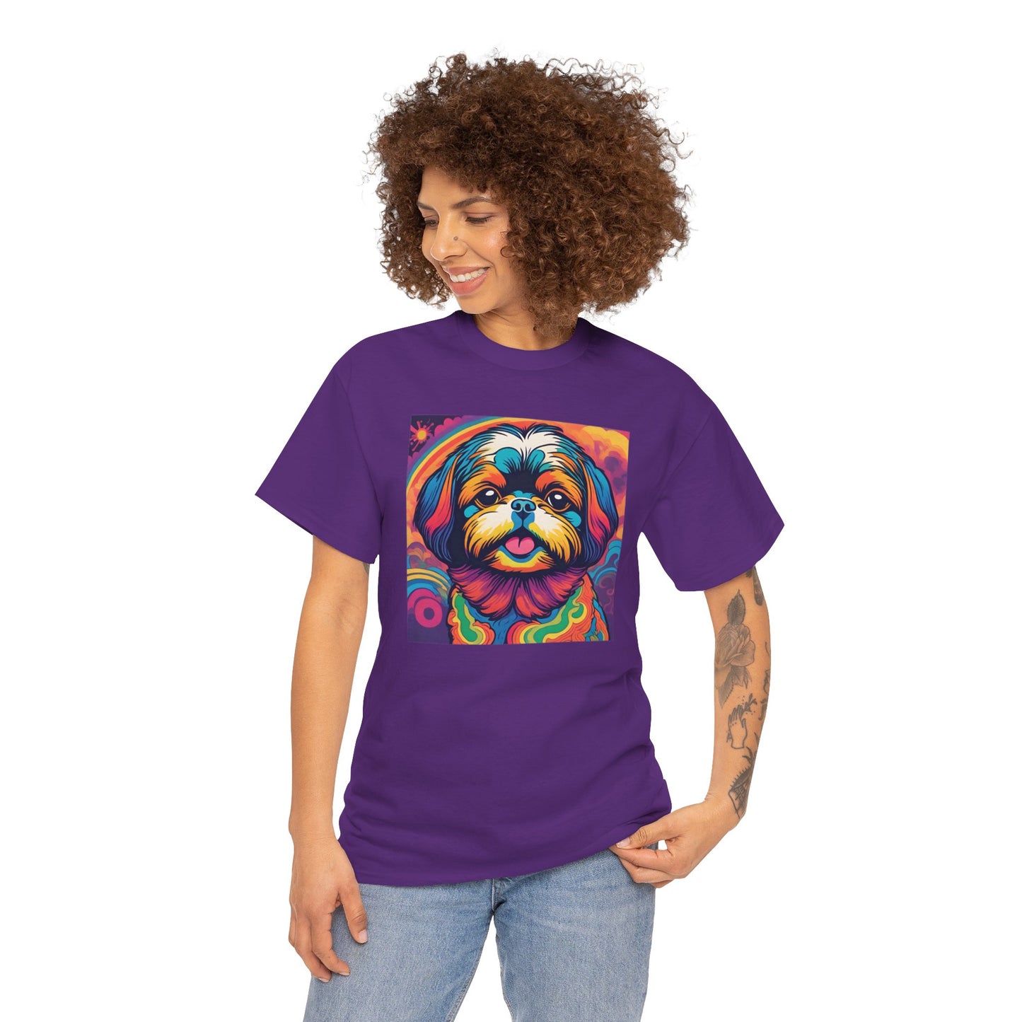 Psychedelic Shih Tzu T-shirt