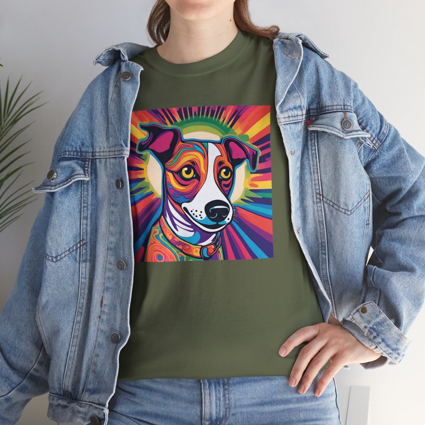 Psychedelic Jack Russell T-shirt