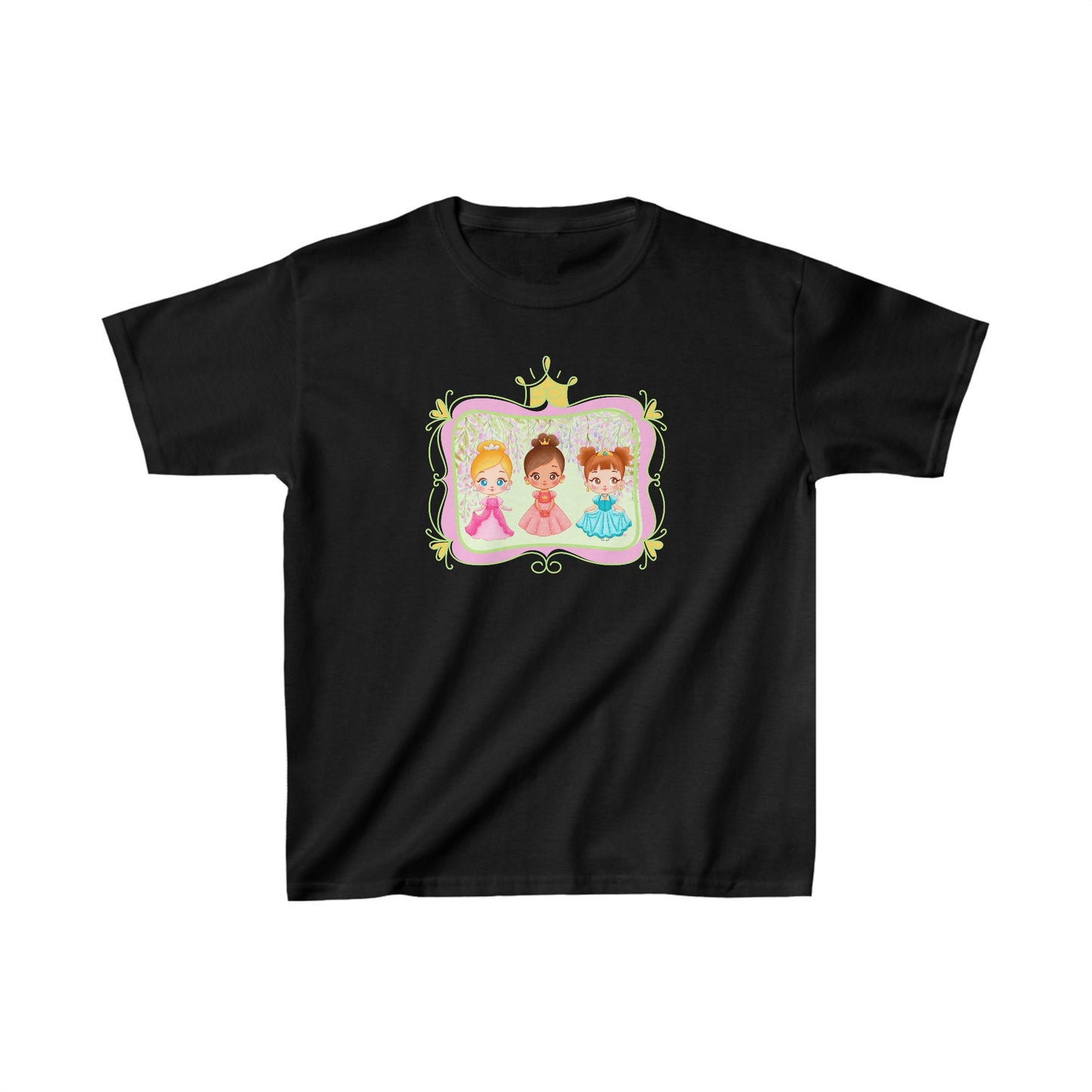 Three Little Princesses in Frame - Kids Heavy Cotton™ Tee