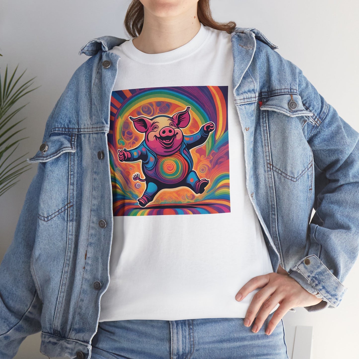 Psychedelic Dancing Pig T-shirt