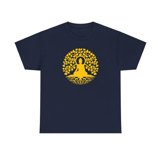 Buddha meditating under Bodhi Tree T-shirt