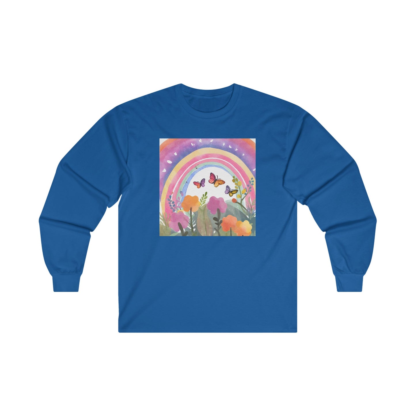 Butterflies in Garden v1 - Long Sleeve Tee