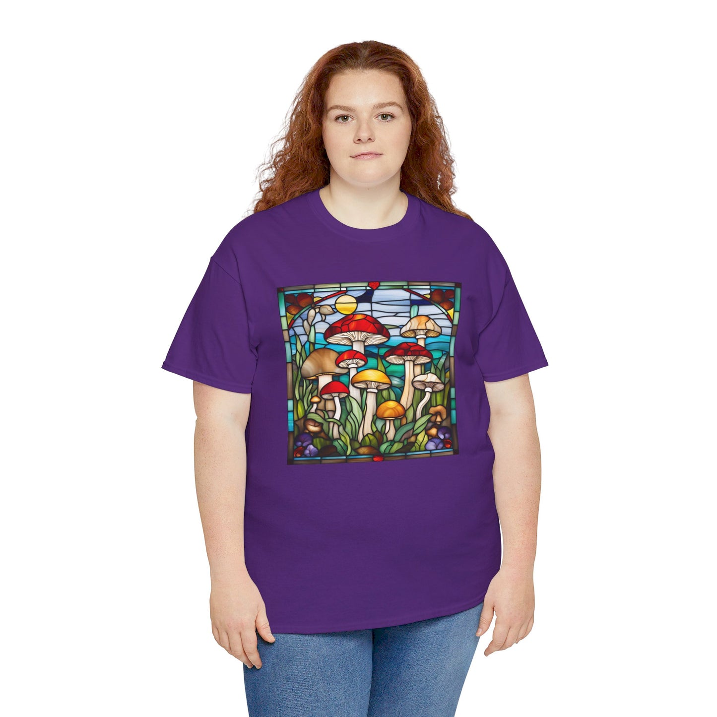 Mushrooms Stained Glass T-shirt