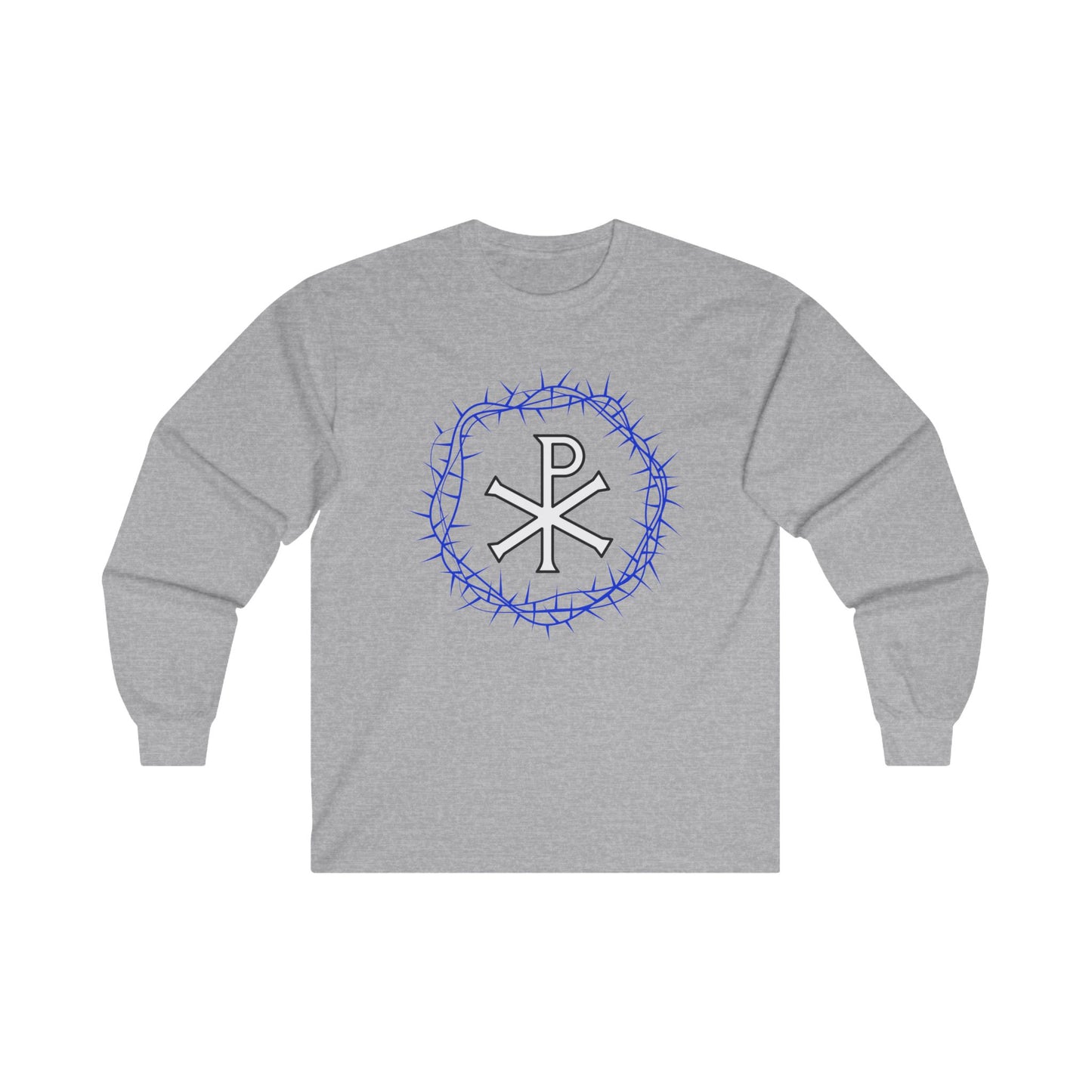 Crown of Thorns and Chi Rho - Long Sleeve Tee