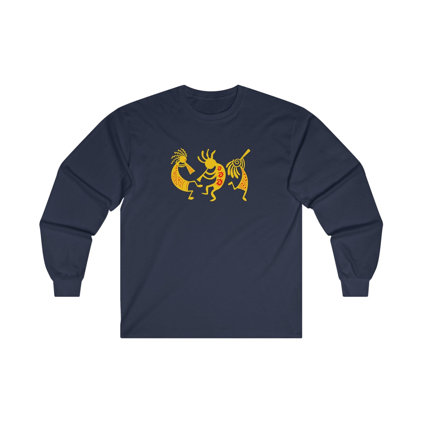 Kokopelli Figures (Southwest Native American) - Long Sleeve Tee