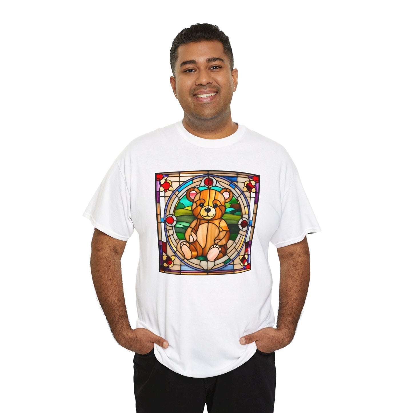 Teddy Bear Stained Glass T-shirt