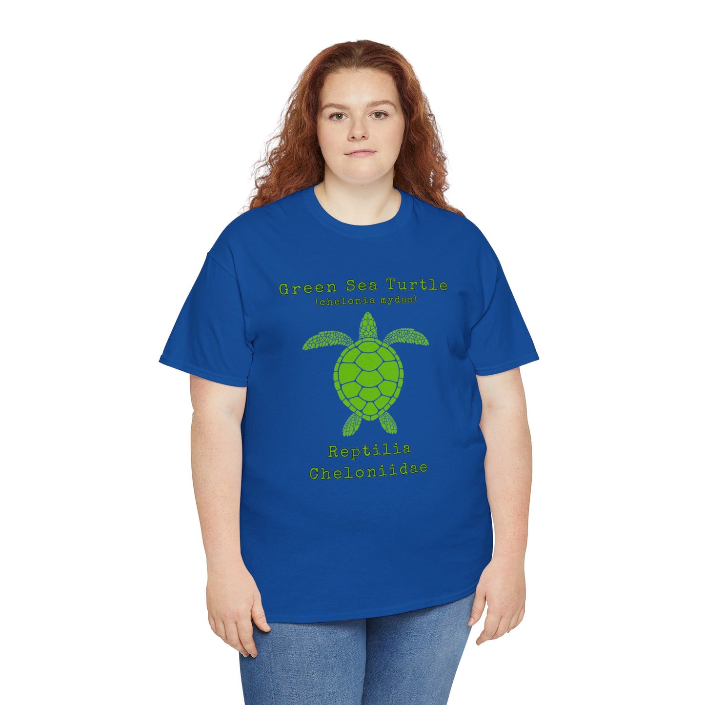 Green Sea Turtle with Scientific Names T-shirt