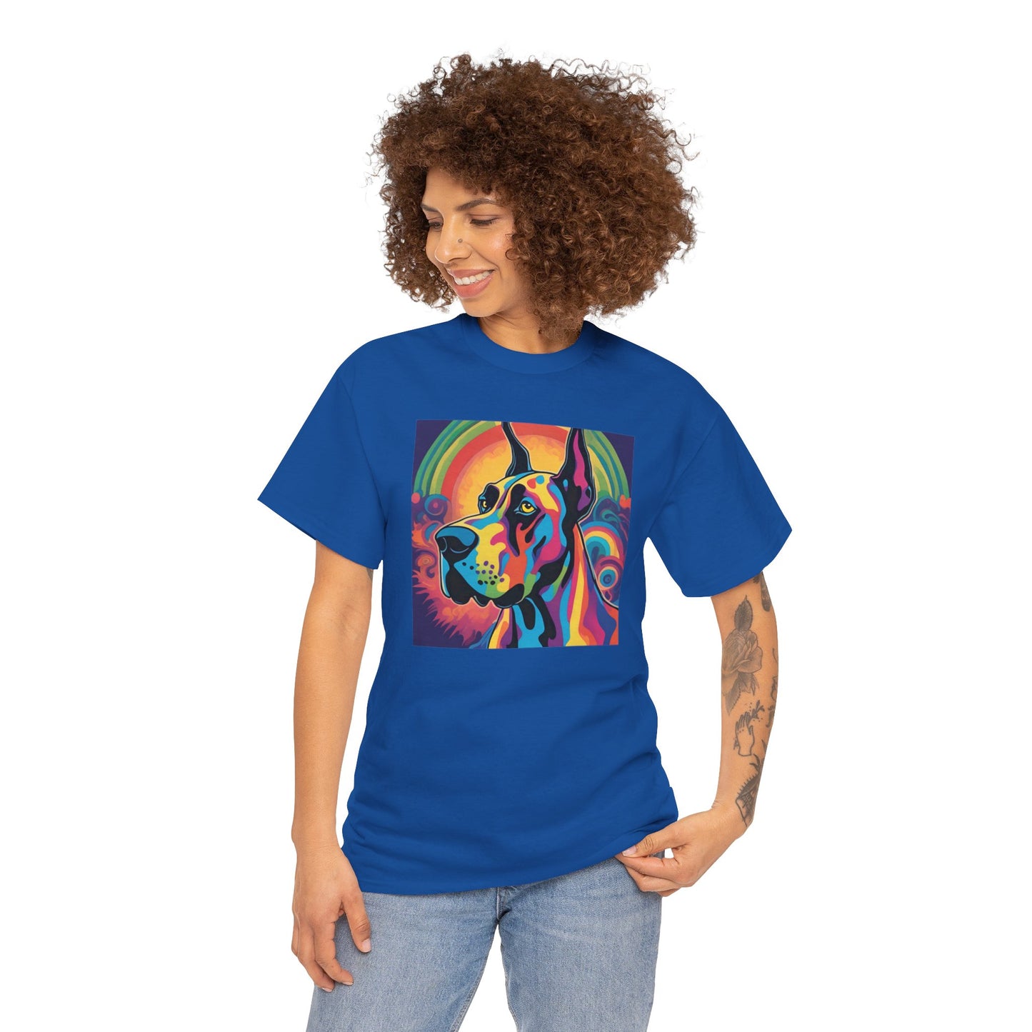 Psychedelic Great Dane T-shirt