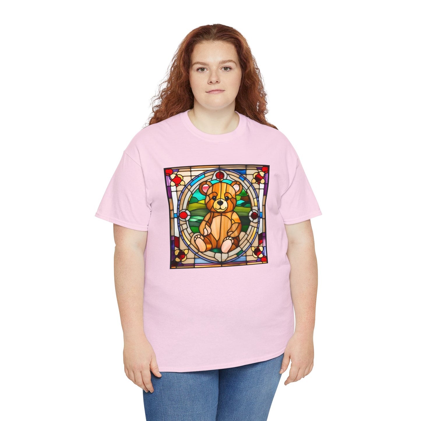 Teddy Bear Stained Glass T-shirt