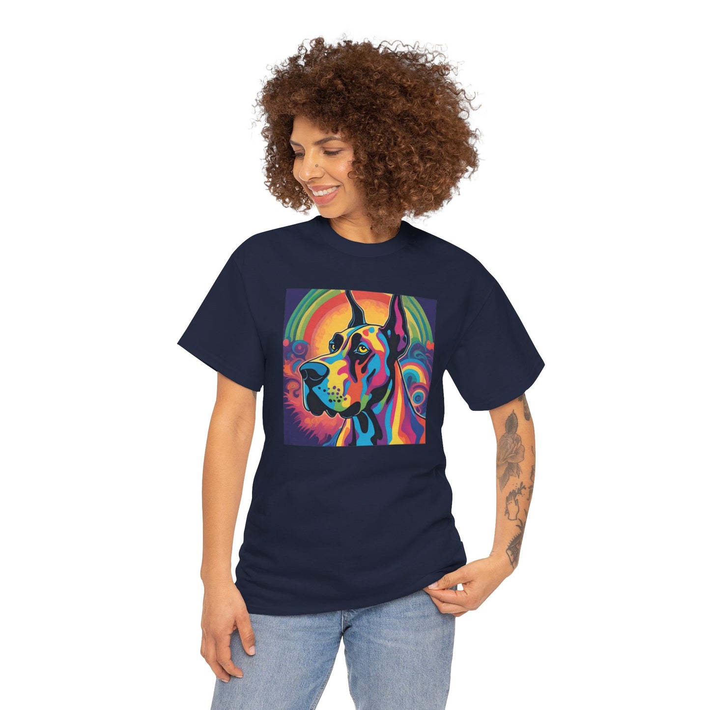 Psychedelic Great Dane T-shirt