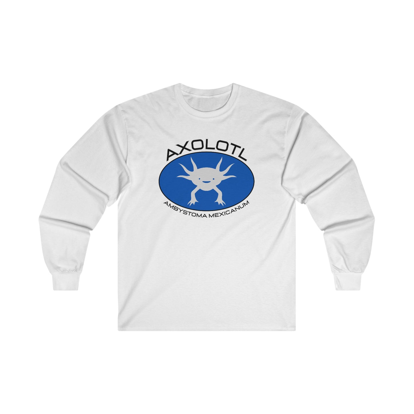 Axolotl with Scientific Name - Long Sleeve Tee