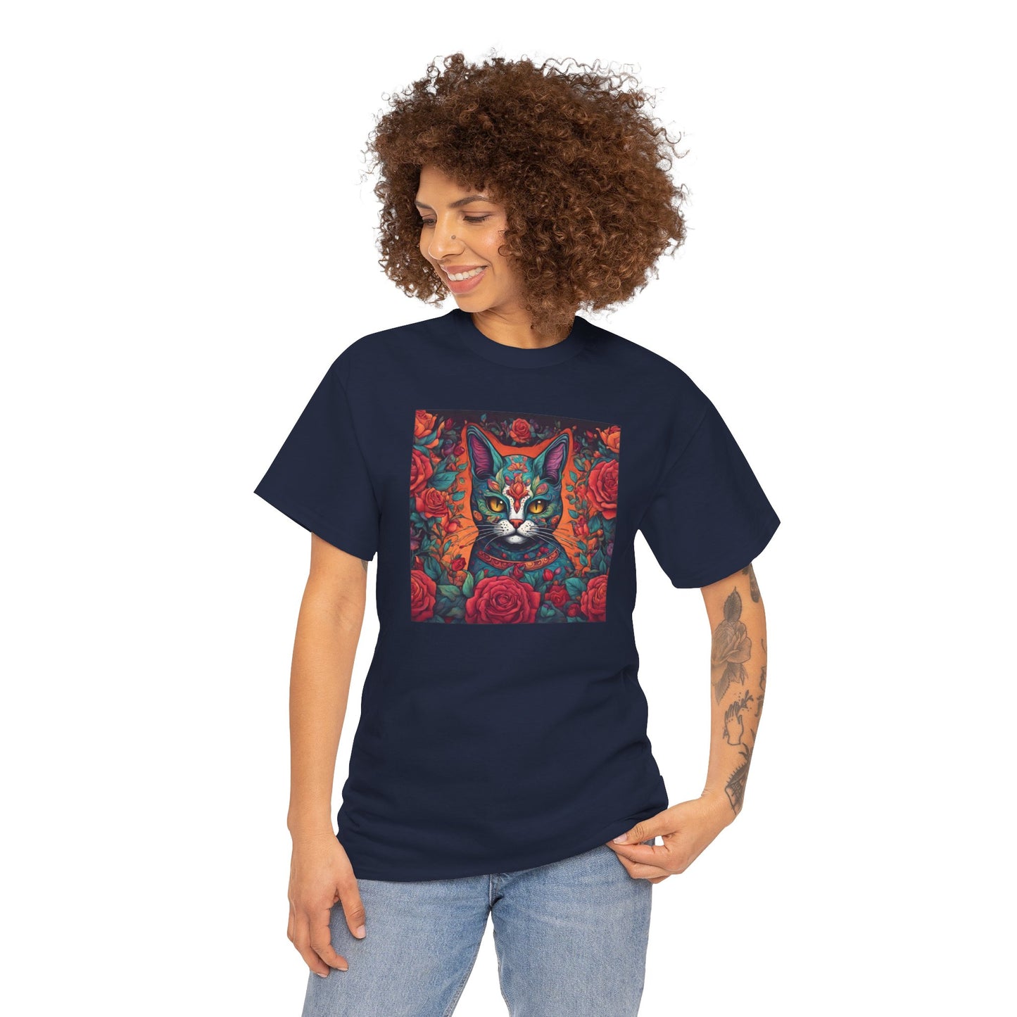 Day of the Dead Cat v2 T-shirt