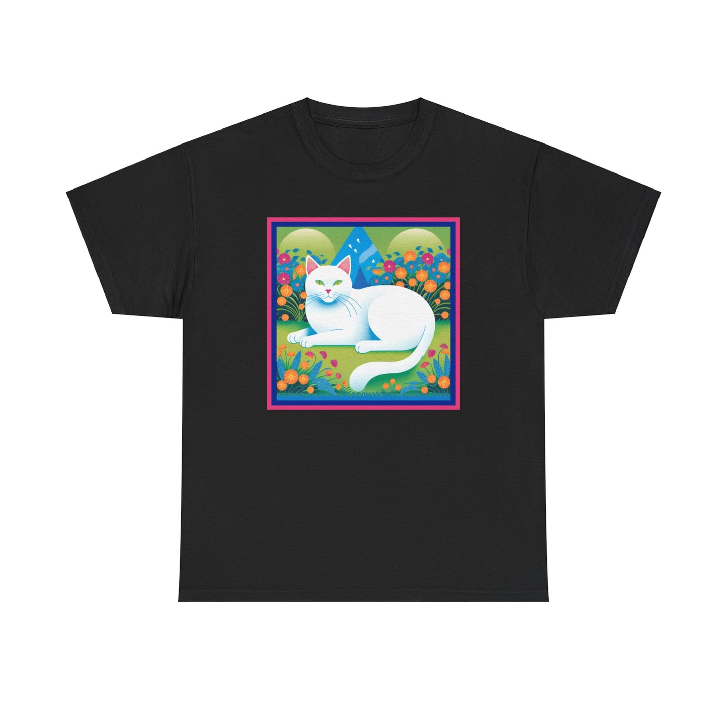 White Cat Retro v2 T-shirt