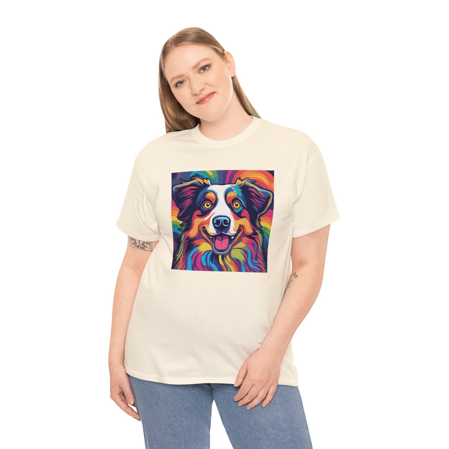 Psychedelic Australian Shepherd T-shirt