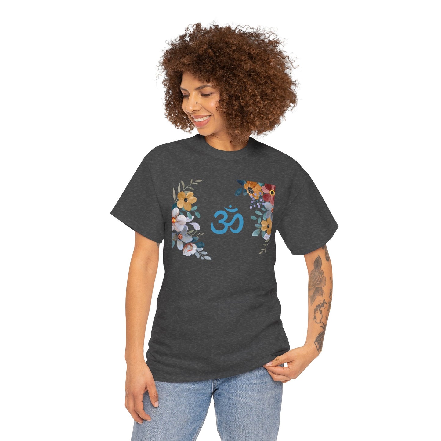 Om (with flowers) T-shirt