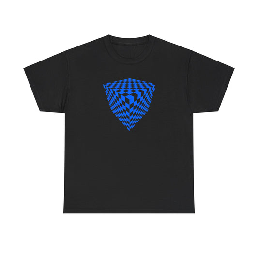 Checkered Cube Illusion T-shirt