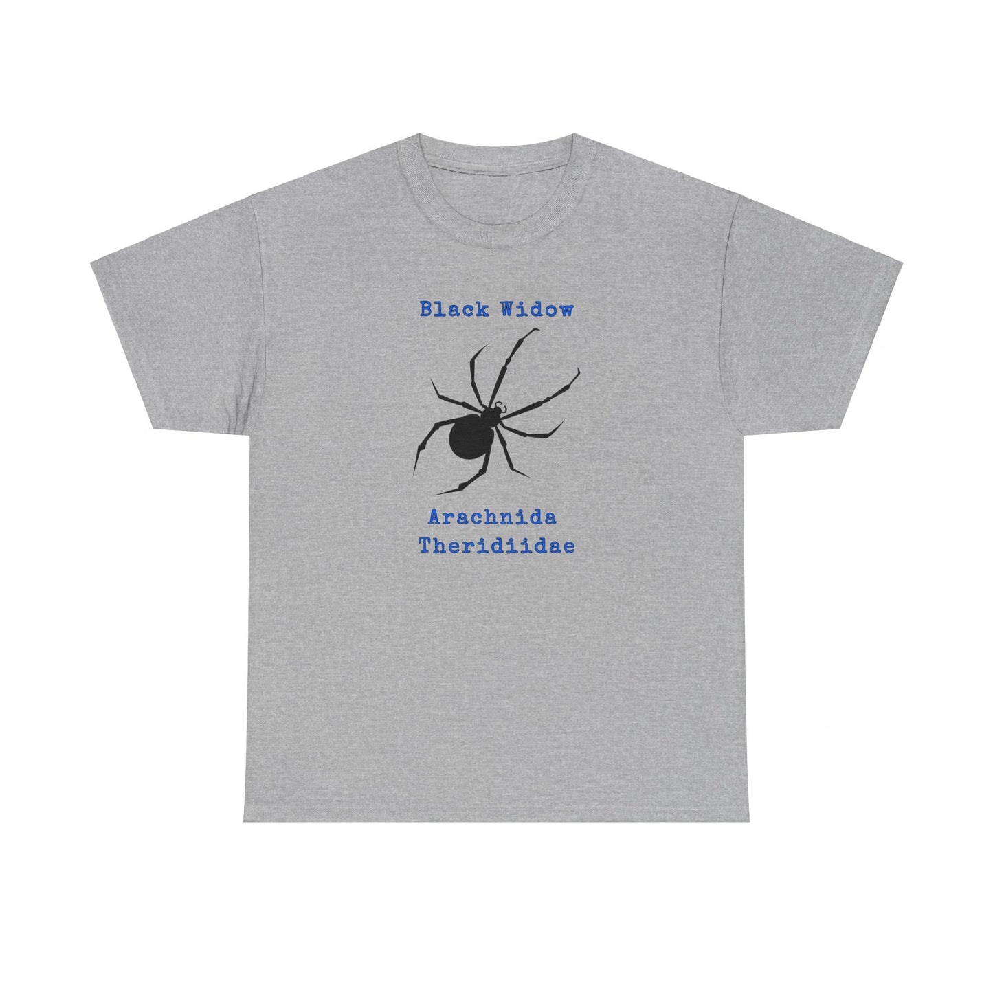 Black Widow with Scientific Names T-shirt