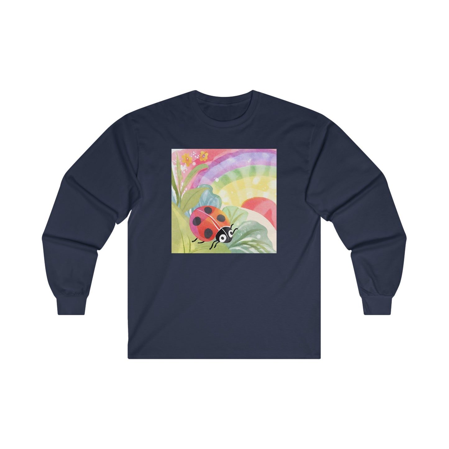 Ladybug in Garden v2 - Long Sleeve Tee