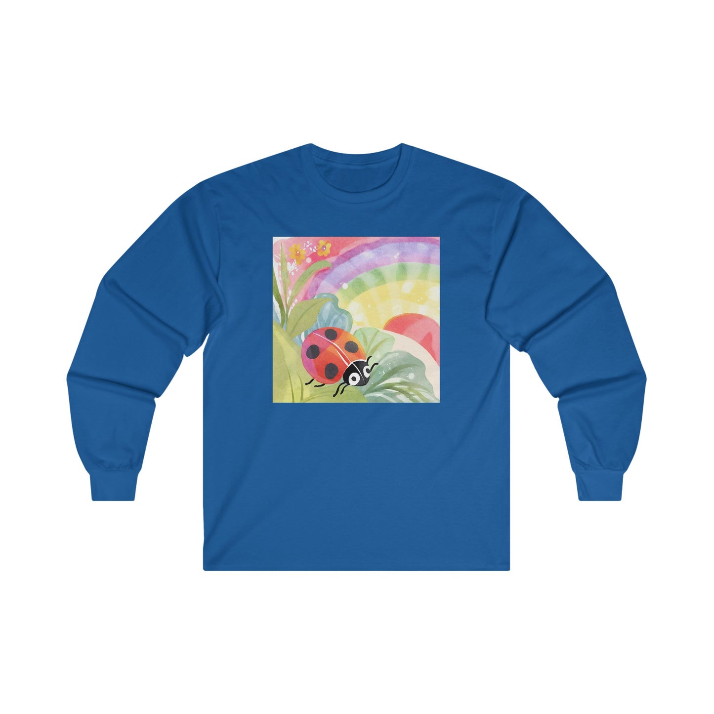 Ladybug in Garden v2 - Long Sleeve Tee