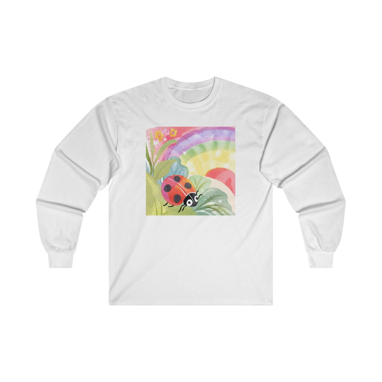 Ladybug in Garden v2 - Long Sleeve Tee