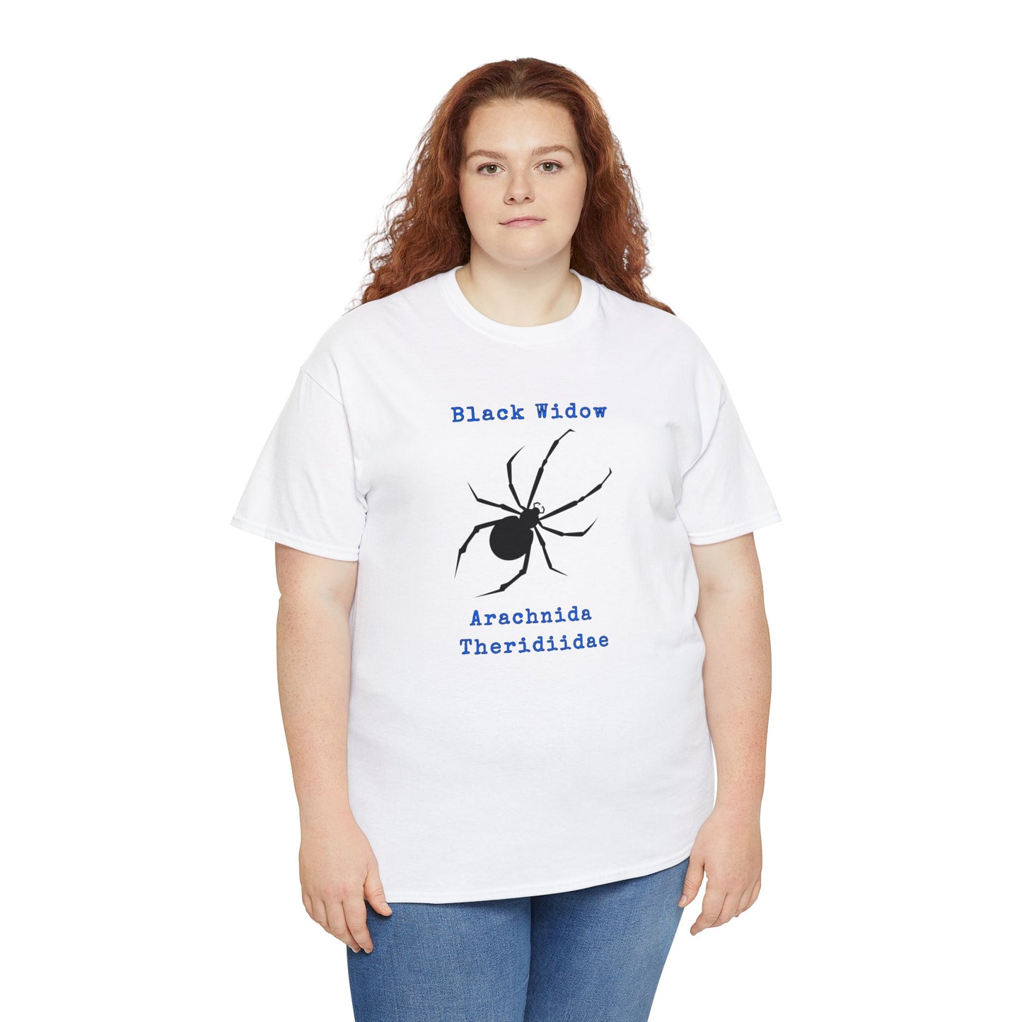 Black Widow with Scientific Names T-shirt