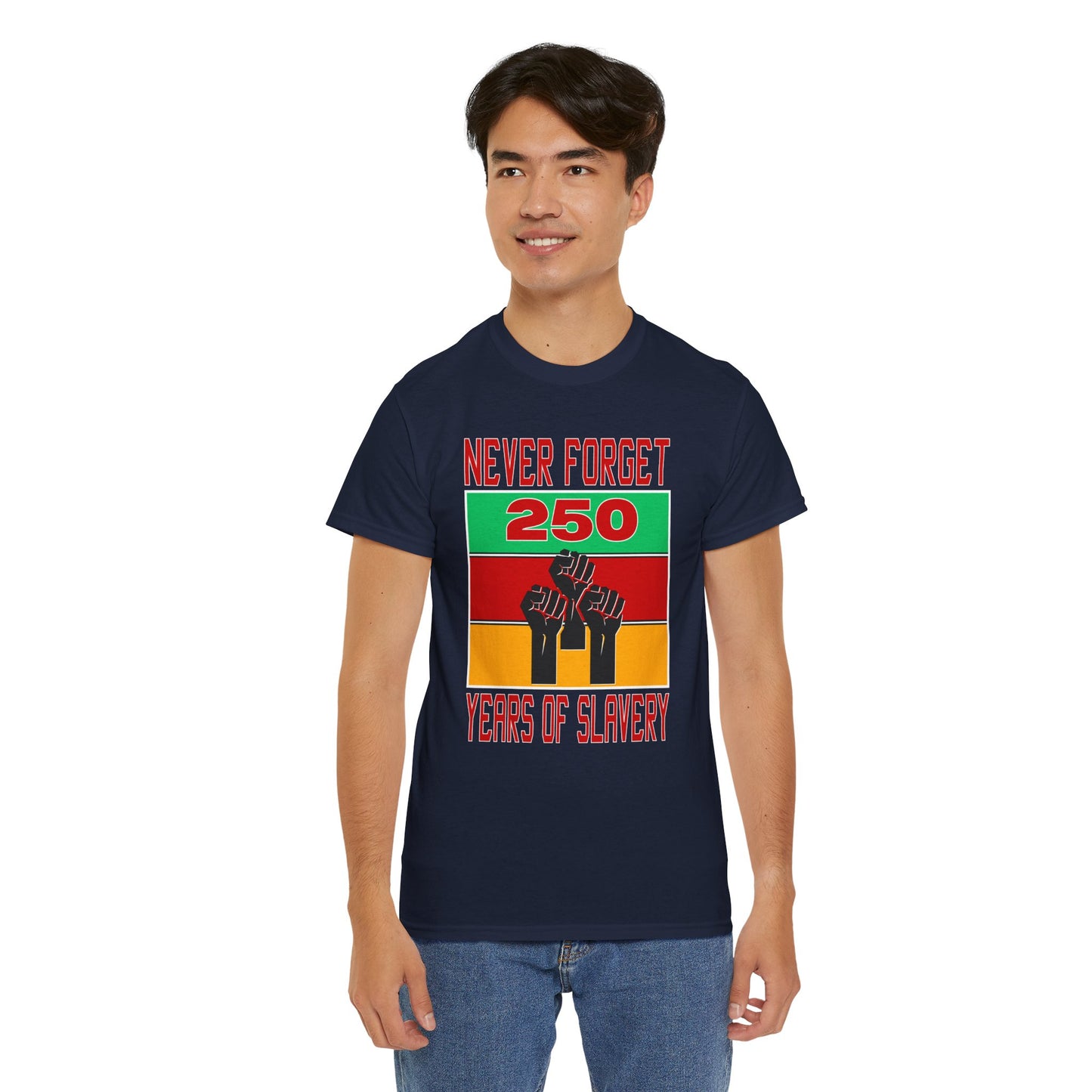 Never Forget - 250 Years of Slavery T-shirt