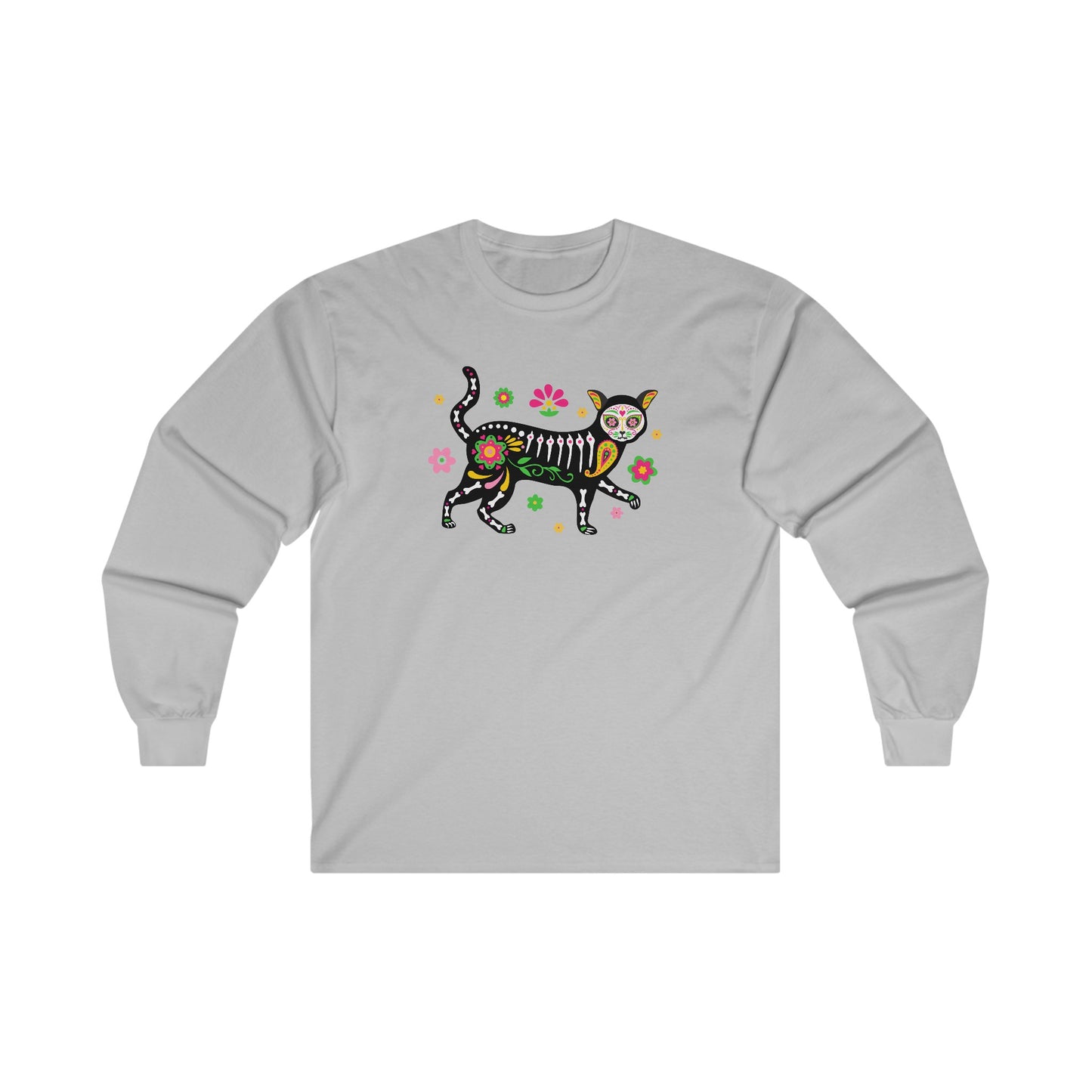 Day of the Dead Cat - Long Sleeve Tee