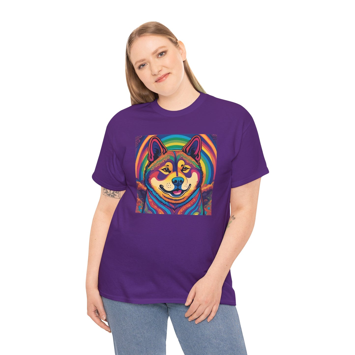 Psychedelic Akita T-shirt