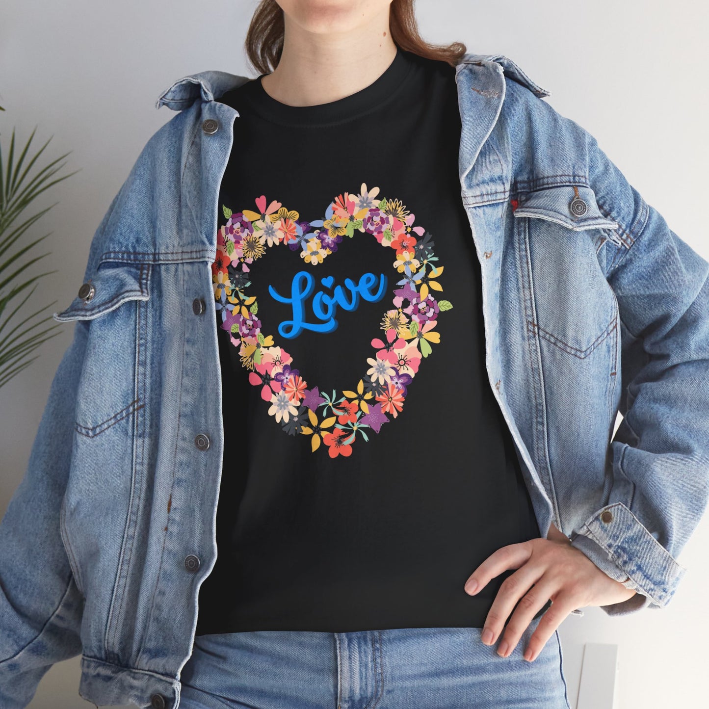 Love with Flower Heart T-shirt